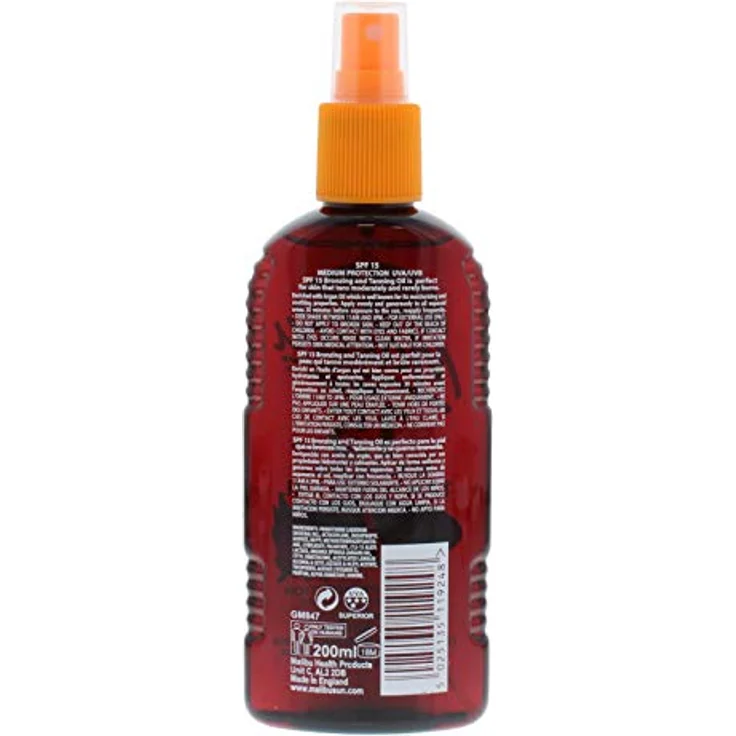 Malibu Bronzing Bräunungsöl Arganöl SPF 15 200 ml – Bild 2