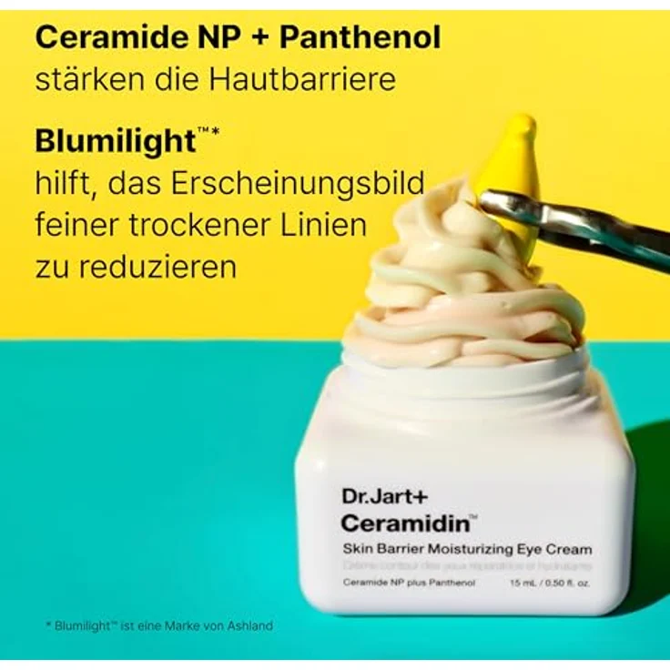 Dr. Jart+ Skin Barrier Moisturizing Eye Cream, feuchtigkeitsspendende Augencreme mit Ceramiden, 15 ml, gegen Schwellungen und dunkle Augenringe – Bild 6