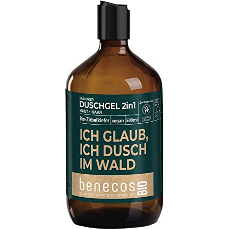 Benecos Zirbelkiefer Duschgel, 2in1 Haut+Haar, 500ml (2) mit Zirbenholz