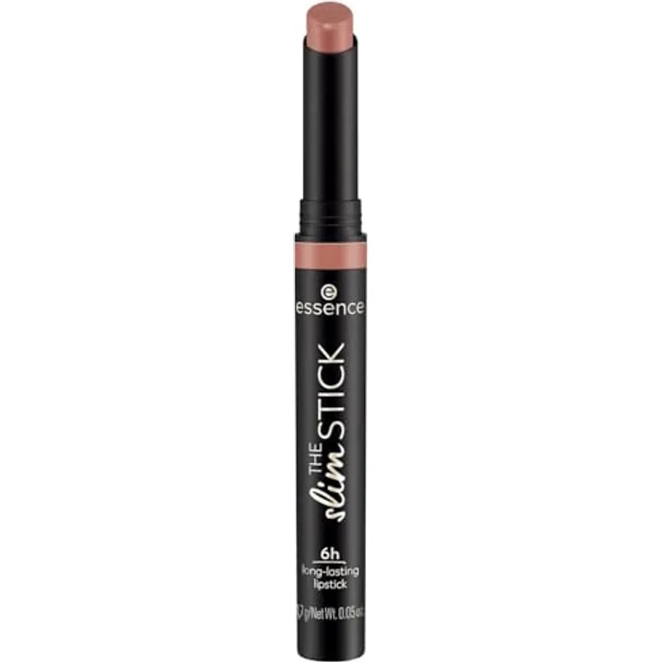 essence cosmetics THE slim STICK, Lippenstift Nr. 102 Nude, langanhaltend pflegend Expressergebnis farbintensiv matt vegan 1er Pack (1.7g)