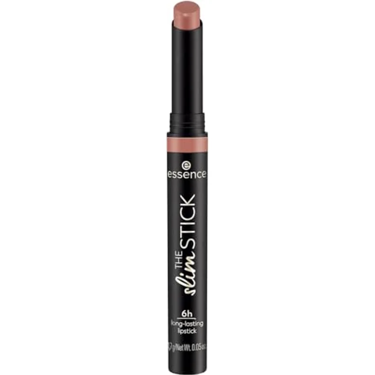 essence cosmetics THE slim STICK, Lippenstift Nr. 102 Nude, langanhaltend pflegend Expressergebnis farbintensiv matt vegan 1er Pack (1.7g) – Bild 1