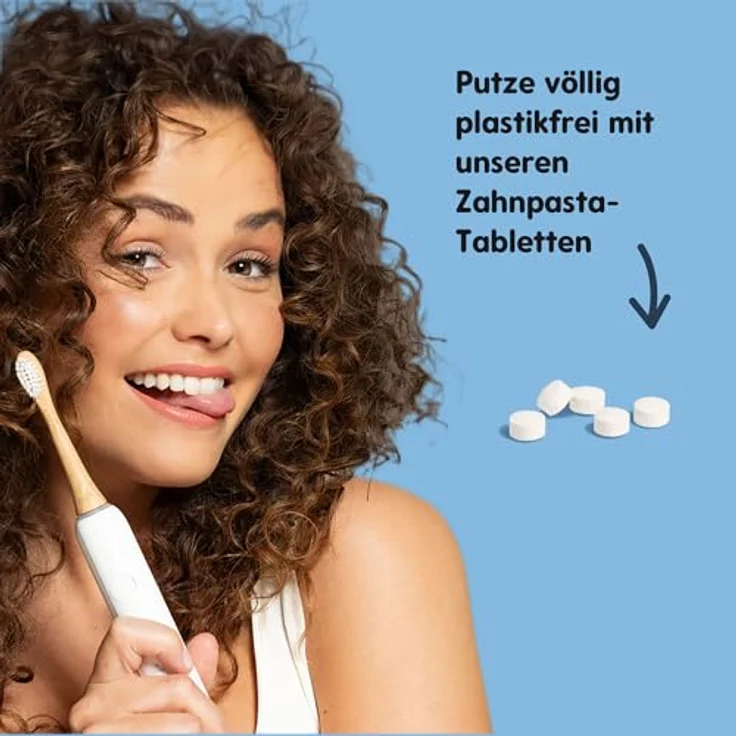 Smyle Sonic Elektrische Zahnbürste, 5 Reinigungsmodi, Drucksensor, Delfter Blau – Bild 7