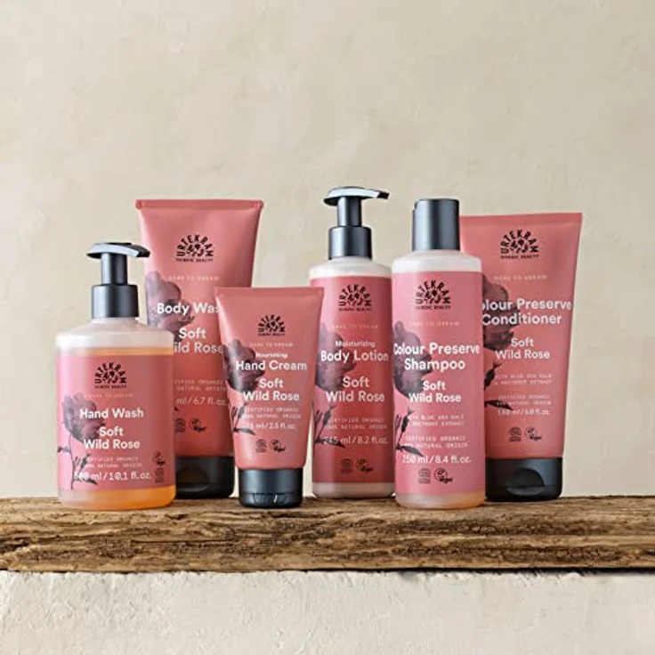 Urtekram - Für gefärbtes Haar - Soft Wild Rose - 500 ml, Vegan, Biologisch, Natürlichen Ursprungs – Bild 4