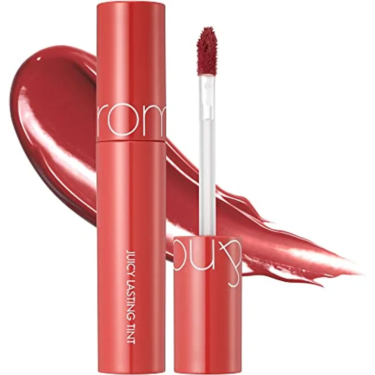 rom&nd Juicy Lasting Hochpigmentiertes Lipgloss, Farbton 07 Jujube, 5,5 g - Langanhaltende Feuchtigkeit und hochglänzender Finish