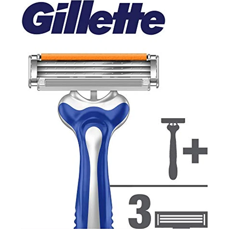 Gillette Sensor Excel Rasierer für Männer + 2 SensorExcel und 1 Sensor3 Klingen – Bild 5