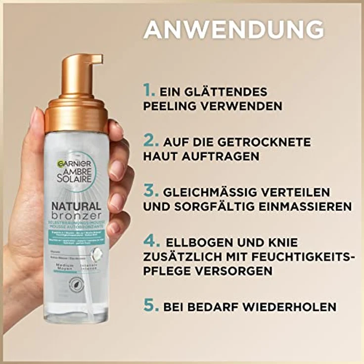 Garnier Ambre Solaire Garnier Ambre Solaire Natural Bronzer Selbstbräuner 200 ml – Bild 3