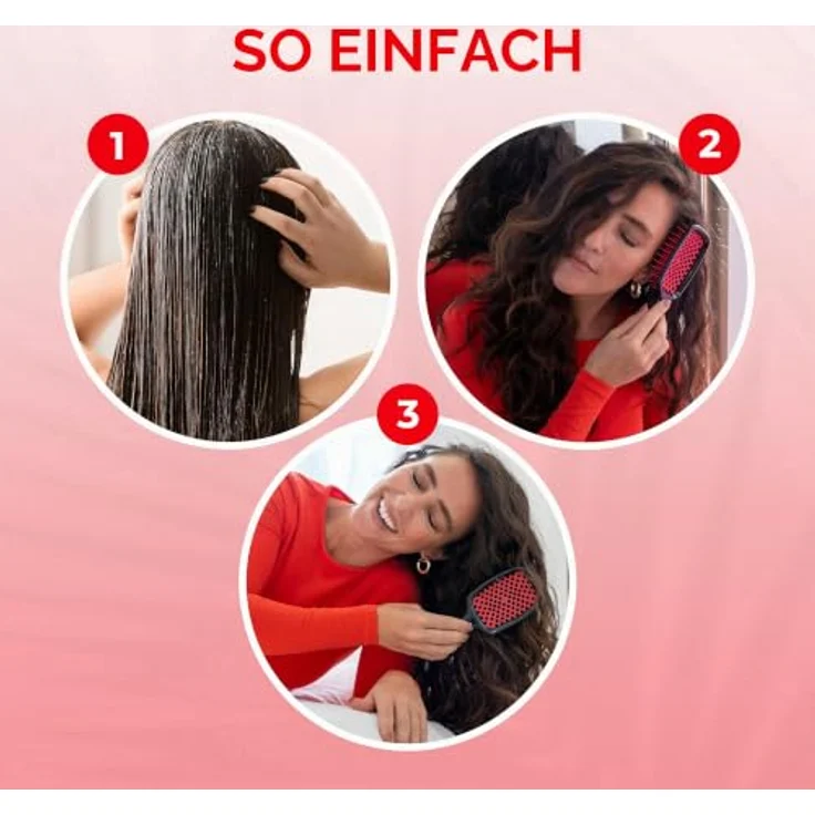UNbrush Detangling Hair Brush, Haarbürste für alle Haartypen, Kunststoff, Farbe Canyon – Bild 7