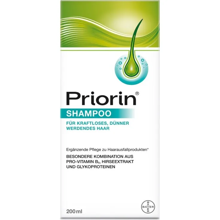 Bayer Vital Priorin Shampoo, 200 ml für kraftloses und dünner werdendes Haar