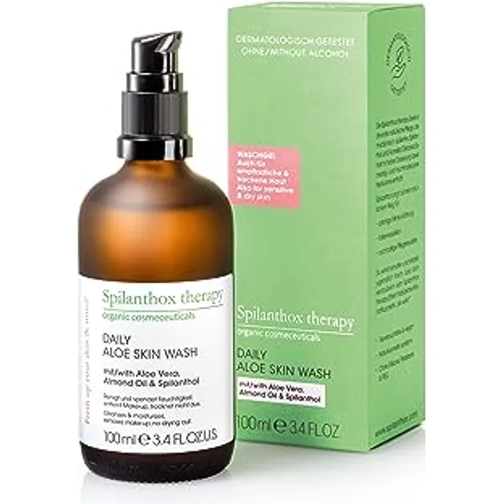 Spilanthox therapy Daily Aloe Skin Wash 100 ml - Sanftes Waschgel mit Bio Aloe Vera und Mandelöl