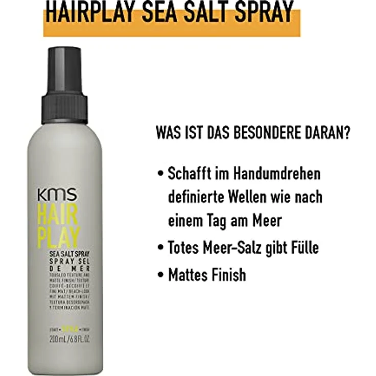 KMS Hair Play Sea Salt Spray 200 ml – Bild 2