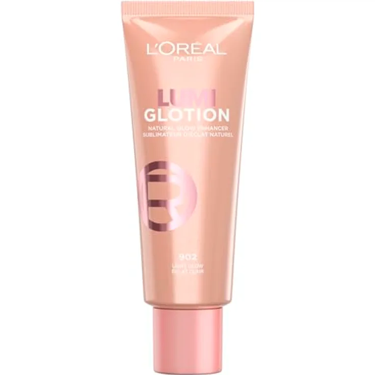 L'Oréal Paris Perfect Match Lumi Glotion, Flüssiger Highlighter für Gesicht und Körper, Natural Glow Enhancer, 902 Light Glow, 40 ml