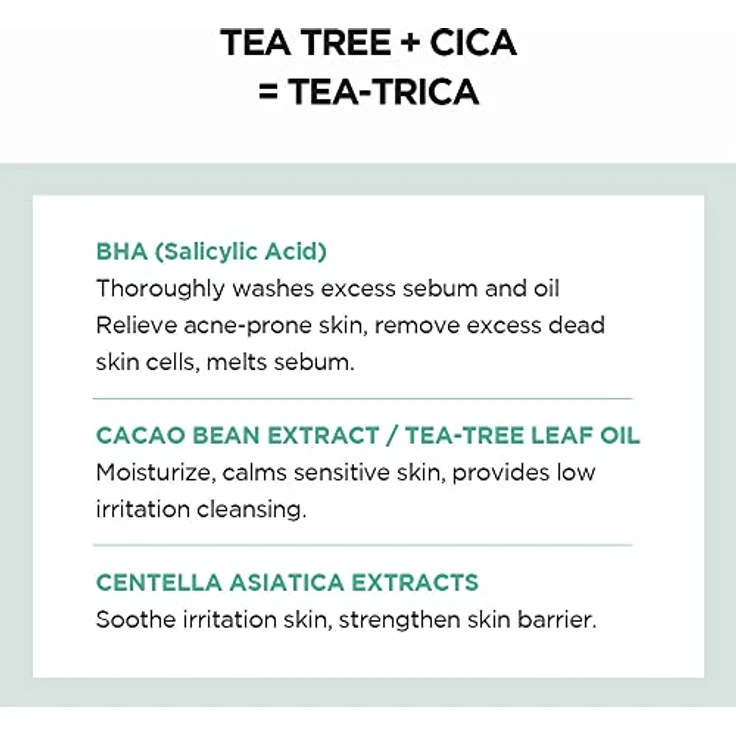 SKIN1004 Madagascar Centella Tea-Trica BHA Schaum, 140 ml, professionelle Reinigungspflege, lindert zu Akne neigende Haut – Bild 2