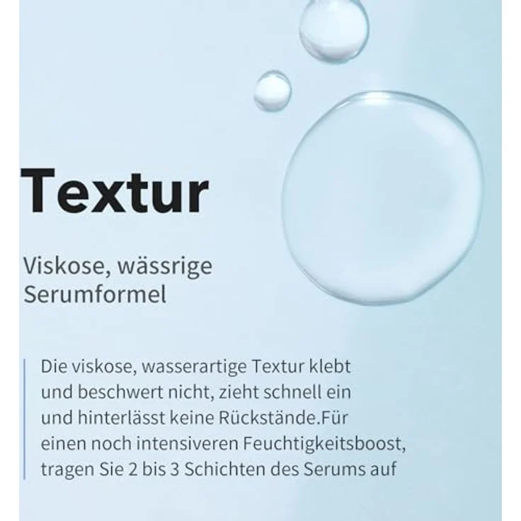 mixsoon Glacier Water Hyaluron Serum 300 ml, Gesichtsserum für Damen mit intensiv feuchtigkeitsspendender Hyaluronsäure, vegan und unparfümiert – Bild 3