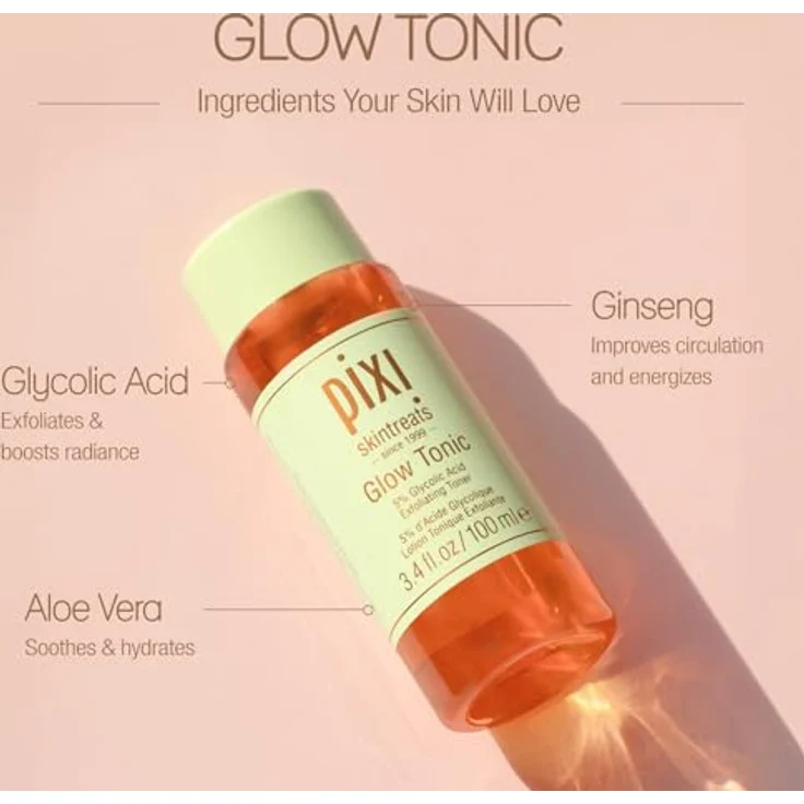 Pixi Skintreats Glow Tonic Gesichtswasser Alle Hauttypen 100 ml, Textur: Flüssig  – Bild 3