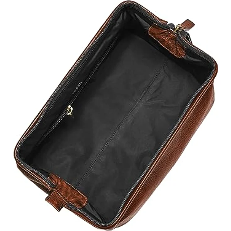 Fossil, Necessaire, Travel Kulturbeutel Leder 27 cm, Braun, (5 l) – Bild 2