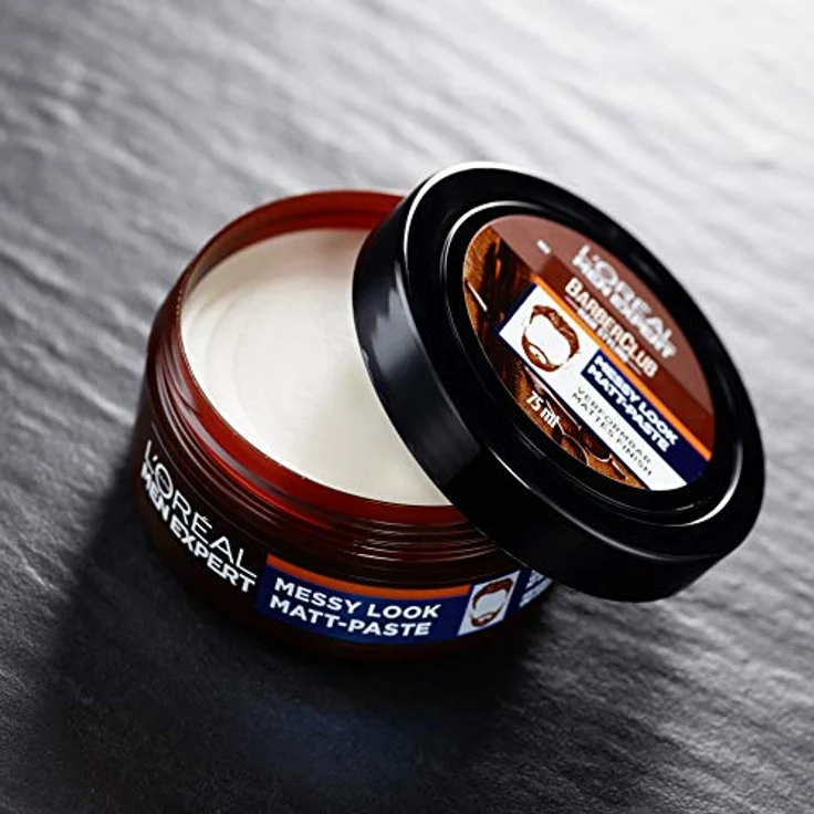 L'Oreal Men Expert Styling L'Oreal Men Expert Styling Barber Club Messy Look Matt Paste Haarwachs 75 ml – Bild 4