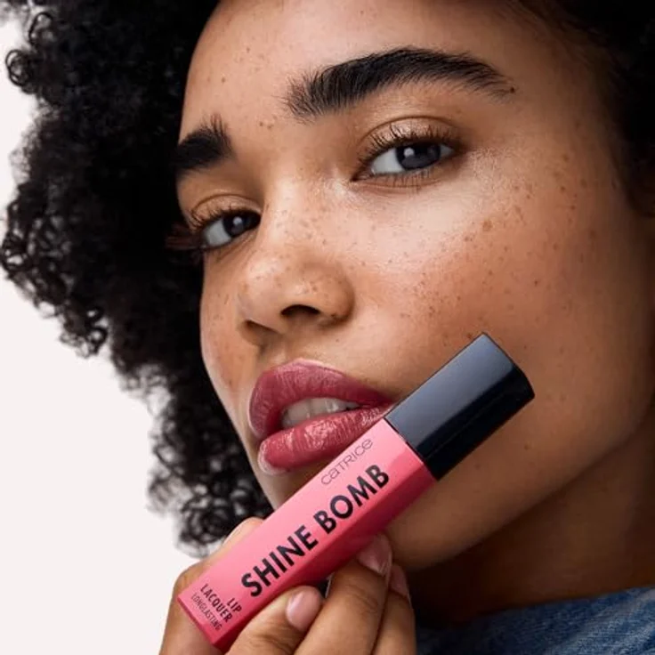 Catrice Shine Bomb, langanhaltender flüssiger Lippenstift, Farbton 080 Flirt Alert, 3 ml, feuchtigkeitsspendend mit Glanzeffekt – Bild 7