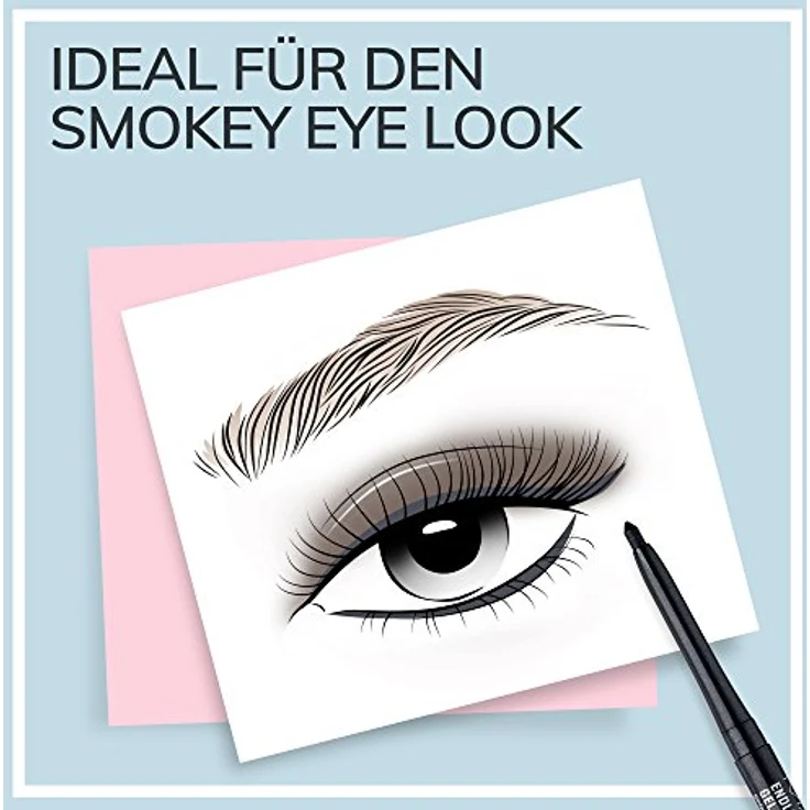 Manhattan Endless Stay Waterproof, Grauer Gel Eyeliner mit herausdrehbarer Mine ohne Anspitzen, Farbe Earl Grey 008, 1 x 2,6g – Bild 3