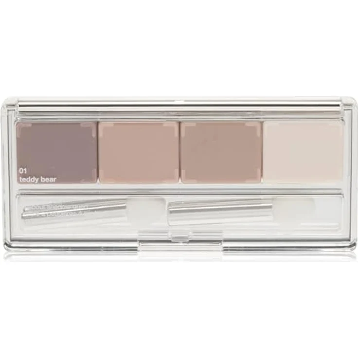 Clinique All About Shadow™ Quad Lidschattenpalette, Farbton Teddy Bear, 3,3 g, mit leicht kombinierbaren Farbtönen und Glitzereffekt – Bild 1
