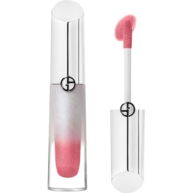 Armani Icy Plumper Lipgloss Damen, 3,5 ml, multidimensionaler Schimmer, hydratisierend mit Hyaluronsäure, Duft von Pistazie und Minze
