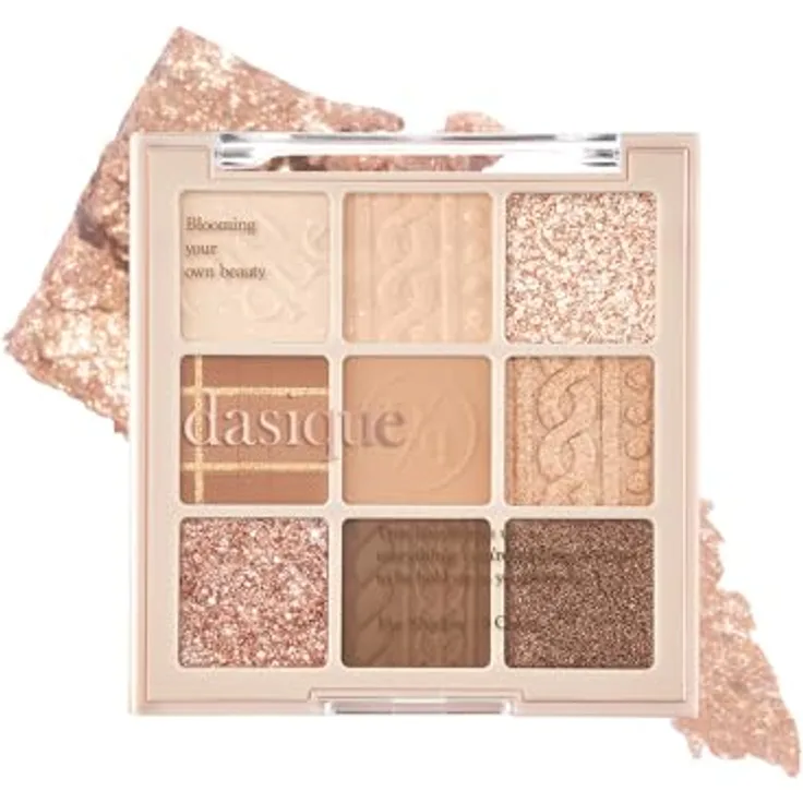 Dasique Eye Shadow Palette, Lidschattenpalette Farbton 15 Beige Knit, 7 g, hohe Pigmentierung, matt und glitzernd, langanhaltend
