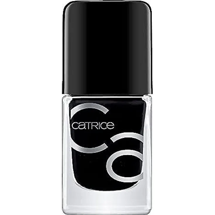 Catrice ICONAILS Gel Lacquer, Gellack, Nagellack, Nr. 20 Black To The Routes, schwarz, langanhaltend, glänzend, ohne Aceton, vegan, Mikroplastik Partikel frei (10,5ml)