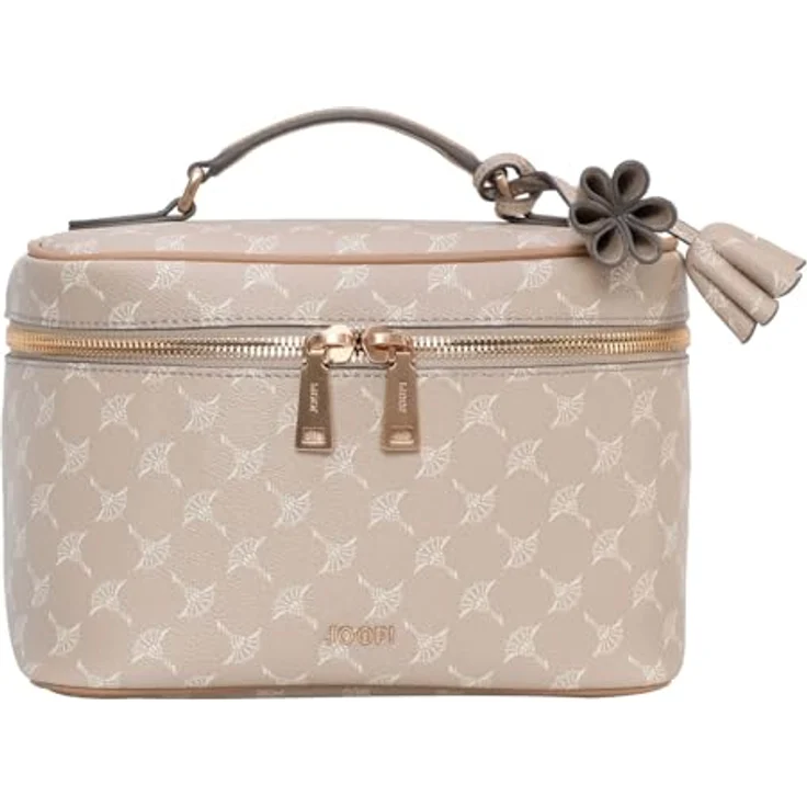 JOOP! Cortina 1.0 Flora Washbag M Sesame, Beauty Case mit viel Platz und Spiegel – Bild 1