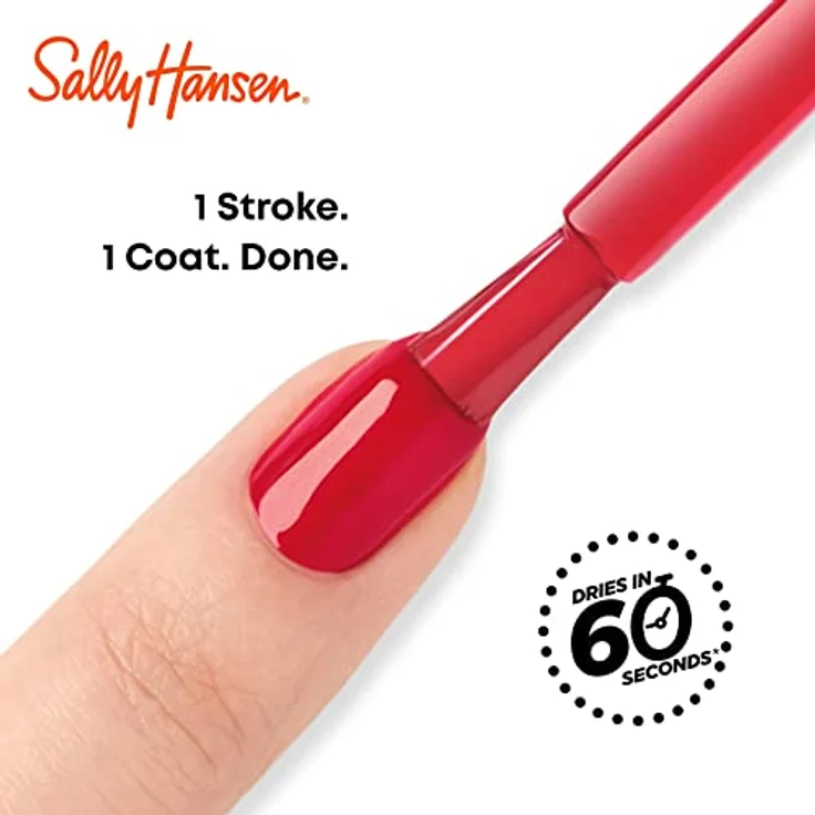 Sally Hansen Insta Dri, schnelltrocknender Nagellack in Farbton 113 White On Time, 9,17 ml mit langanhaltendem Glanz – Bild 5