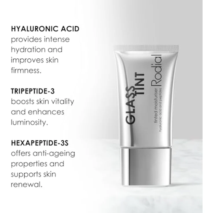 Rodial Glass Tint Moisturiser, getönte Tagescreme zur Hautunebenheitskorrektur, Farbton 1 Hamptons, 30 ml – Bild 4