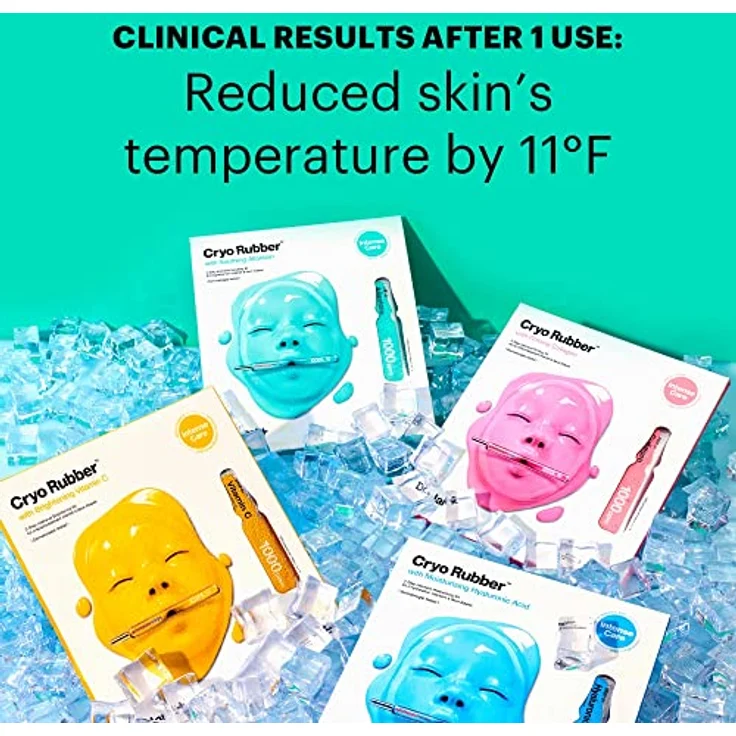Dr. Jart+ Cryo Rubberâ„¢ Brightening Mask, Zellschicht-Maske zur Hautverjüngung, 40 g, intensiv feuchtigkeitsspendend und aufhellend – Bild 4