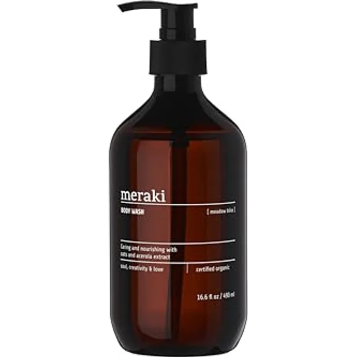 Meraki Body Wash Meadow Bliss, Duschgel mit blumigem Duft und feuchtigkeitsspendenden Eigenschaften
