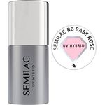 Semilac BB Rose Pink Base Coat for Gel Nail Polish. Strengthening Soak Off Gel for Nail Protection. Easy to Apply. For Home Salon & Professional Use. 7ml