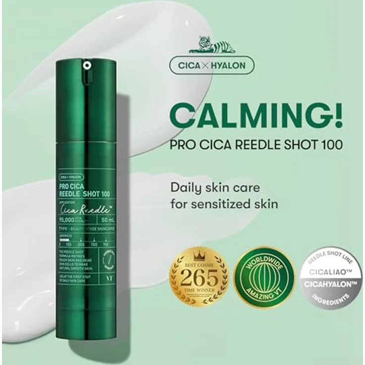 VT Cosmetics Pro Cica Gesichtsserum mit 100% Centella Asiatica, Microneedling-Technologie, 50 ml – Bild 2