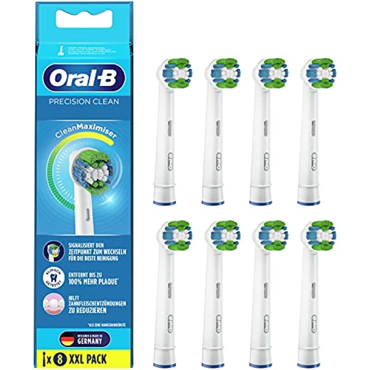 Oral-B Precision Clean CleanMaximiser 8er Aufsteckbürste, weiß – Bild 1