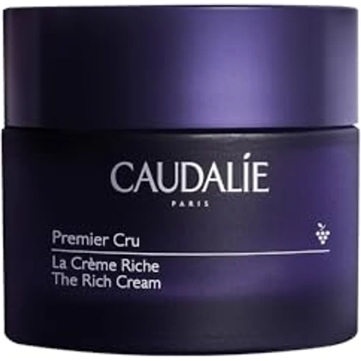 CAUDALIE Premier Cru Die Reichhaltige Creme 50 ml, Langlebigkeitsformel gegen Hautalterung, nachfüllbar – Bild 1