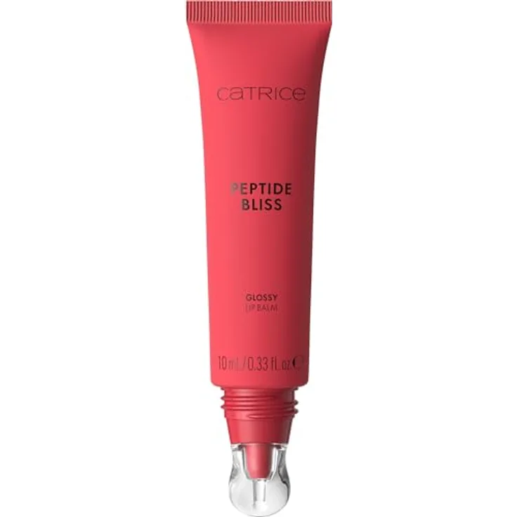Catrice Peptide Bliss Glossy Lip Balm, Lipgloss Nr. 030, Rot, feuchtigkeitsspendend, vegan, ohne Parabene, 1er Pack (10ml)