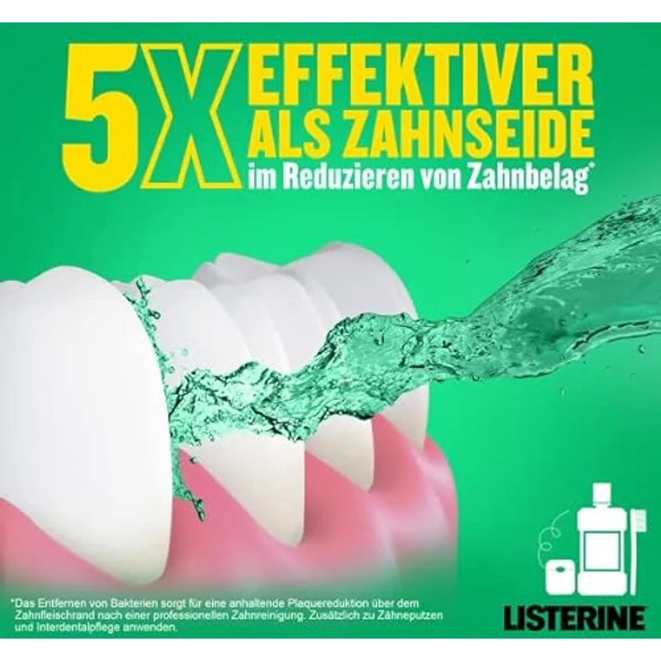 LISTERINE Total Care Zahnfleisch-Schutz (500 ml), schützende Mundspülung für gesundes Zahnfleisch mit 6 in 1 Wirkung, Rundumschutz für gesundes Zahnfleisch – Bild 2