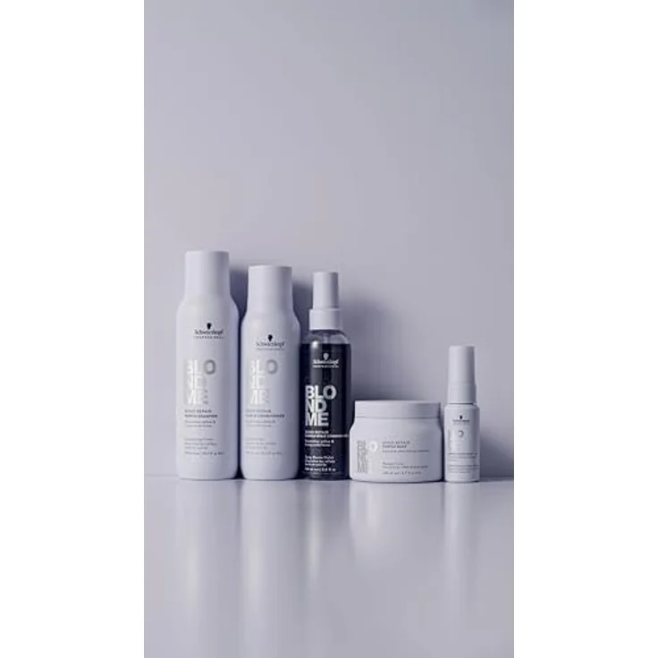 Schwarzkopf Professional Blondme Bond Repair Purple Mask, Haarmaske zur Neutralisierung gelber Verfärbungen, 500 ml – Bild 5