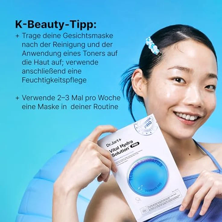 Dr. Jart+ Vital Hydra Solutionâ„¢ Intensive Hydration Mask, intensive feuchtigkeitsspendende Tuchmaske, 26 g – Bild 7