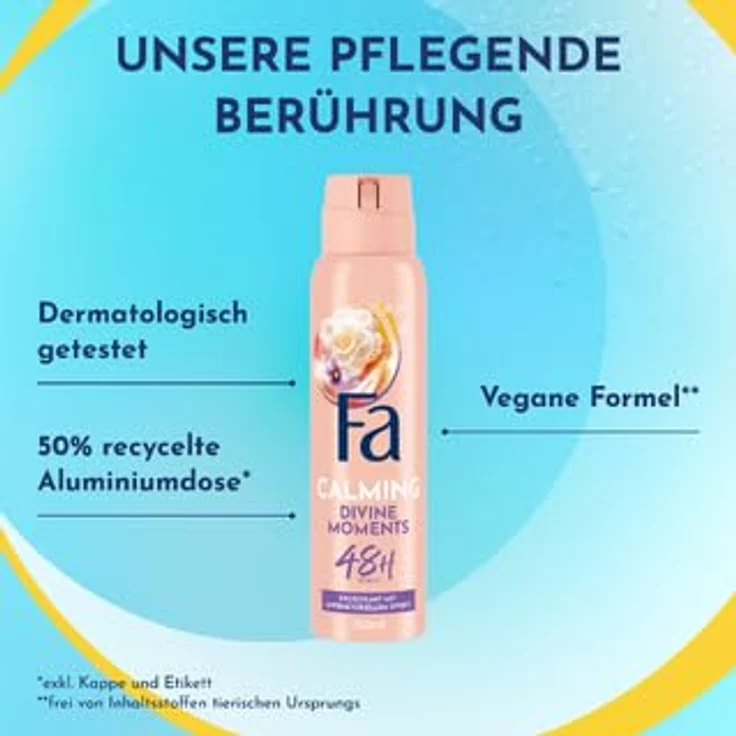 FA Deospray Divine Moments (1x 150ml), Deodorant mit wilder Kamelienblüte, Vegane Formel, stoppt Bakterien, ohne Aluminiumsalze – Bild 5