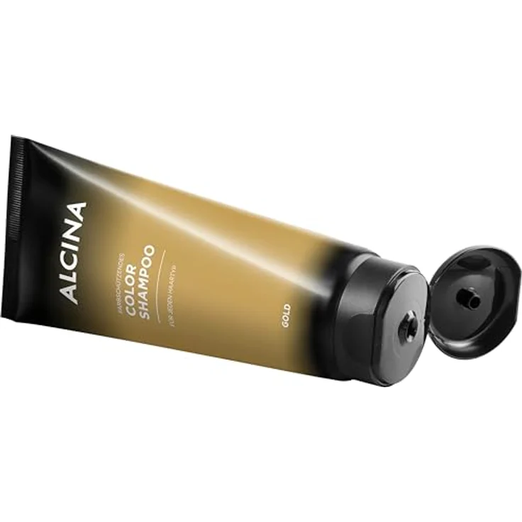 ALCINA Color Shampoo Gold, Farbshampoo zur Auffrischung warmer Blondtöne für blondes und hellbraunes Haar, 200 ml – Bild 2