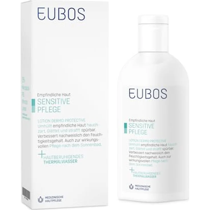 Eubos Sensitive Pflege Dermo Protective Intensive Körperlotion, 200ml, für normale bis trockene Haut, glattere & weichere Haut – Bild 1