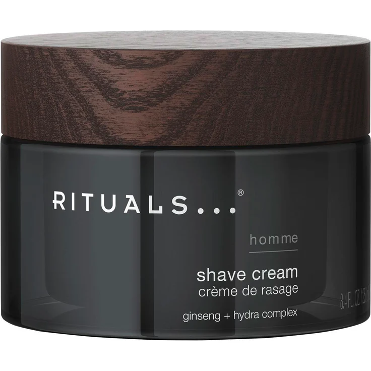 RITUALS HOMME Shave Cream 250 ml, nicht schäumende Rasiercreme mit Ginseng-Hydra-Komplex, geeignet für alle Hauttypen