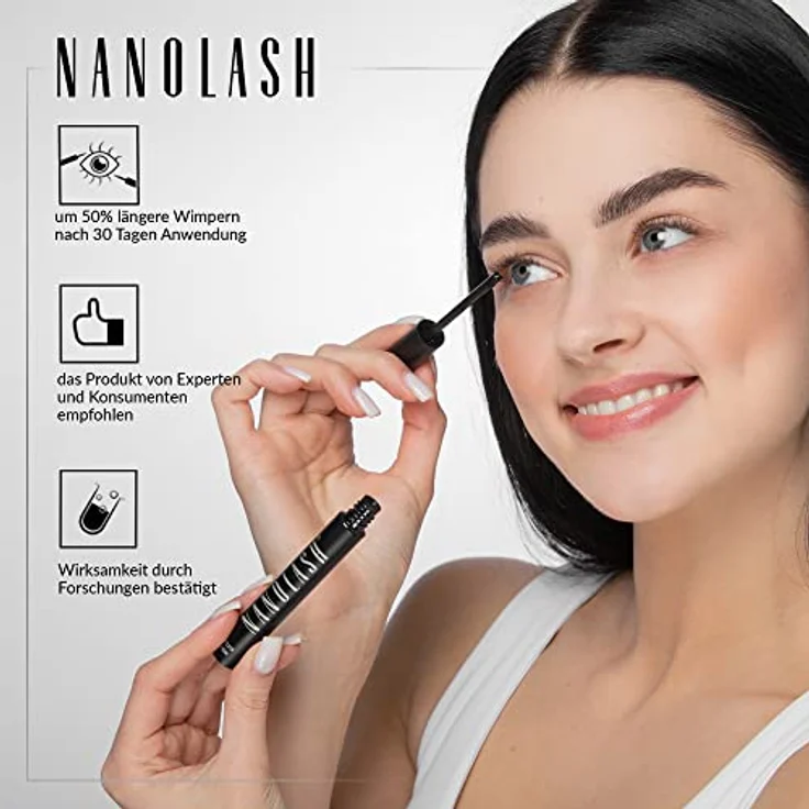 Nanolash Eyelash Conditioner Wimpernserum für Damen und Herren pflegende Wirkung 3 ml – Bild 4