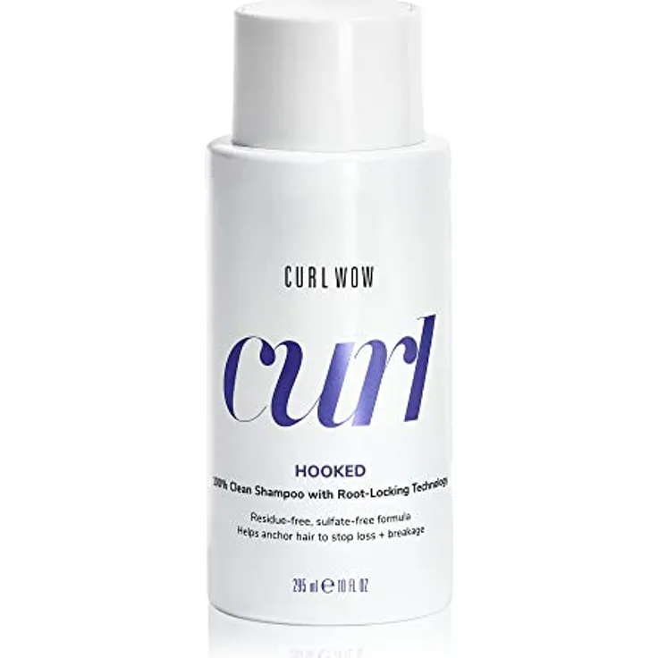 Color Wow Lockenshampoo "Hooked" Shampoo Lockiges Haar, Curl Wow Anti-Frizz Locken Pflege für schwungvoll definierte Locken, Tiefenreinigungs-Shampoo für Traumlocken, 295 ml