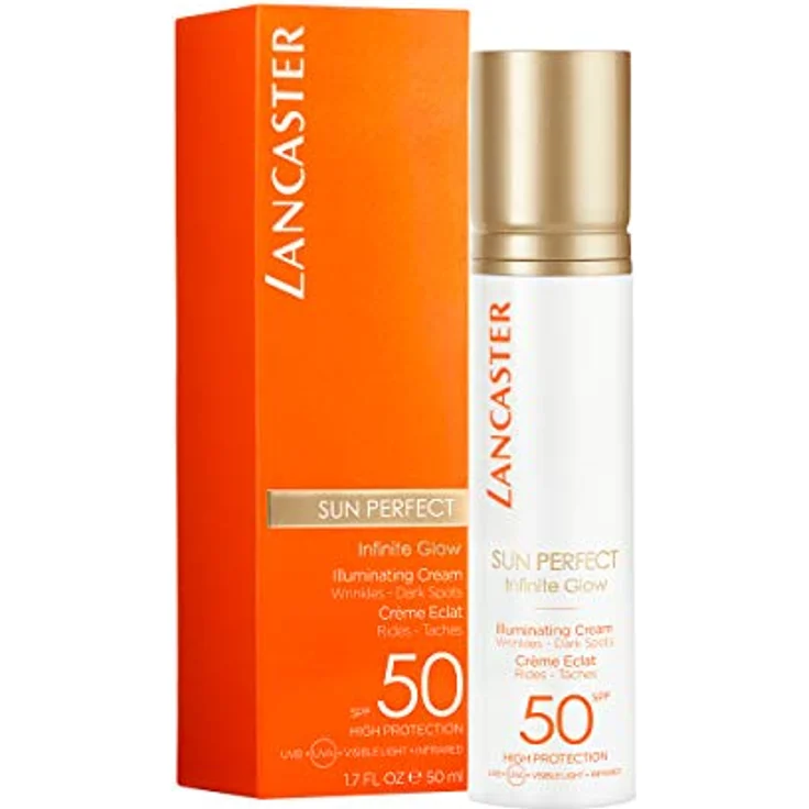 Lancaster Sun Perfect Illuminating Cream LSF50 Damen und Herren hoher Lichtschutzfaktor für das Gesicht 50 ml - Preisvergleich – Bild 2