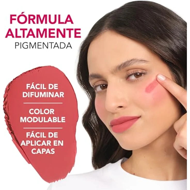 Bourjois Macaron Melt Lip & Cheek Flush 5 Berry Smoothy, elastische Textur, samtig, leichte Formel, integrierter Spiegel, 8 g – Bild 3