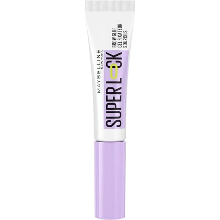 Maybelline New York Augenbrauengel, Für definierte Augenbrauen, Starker Halt ohne abzublättern oder zu kleben, Integriertes Styling-Bürstchen, Super Lock Brow Glue, Transparent, 8 g – Bild 2