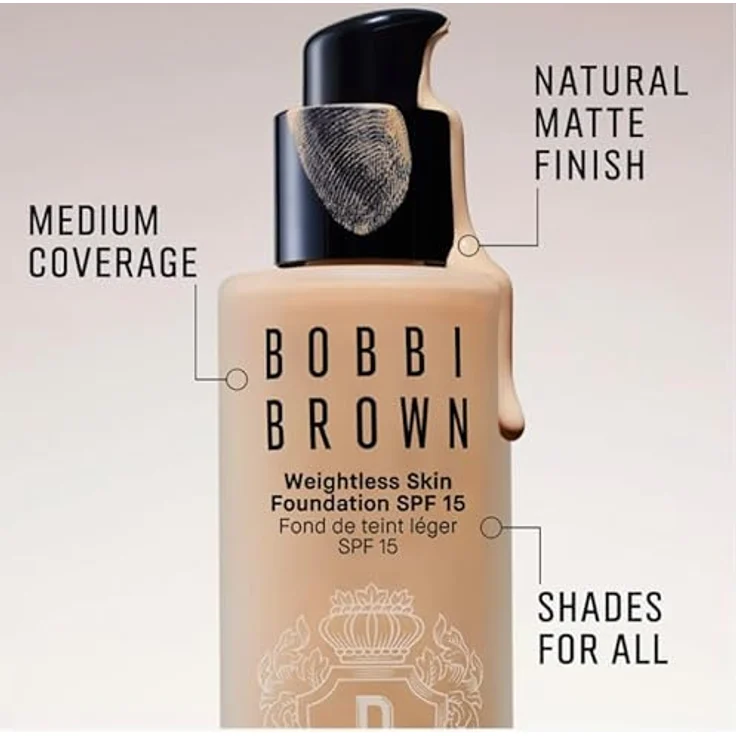 Bobbi Brown Weightless Skin Foundation, 30 ml, SPF 15, in 14 Warm Sand, für natürlich mattes Finish und 24 Stunden Feuchtigkeit – Bild 5