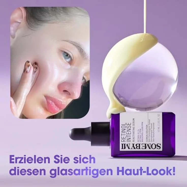 Some By Mi Retinol Intense Reactivating Serum, Anti-Aging Gesichtsserum für empfindliche Haut, 50 ml, hypoallergen und vegan – Bild 4